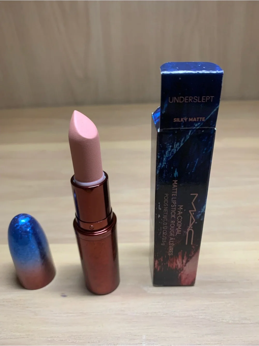 MAC Cosmetics Underslept Silky Matte Lipstick — Nude Pink